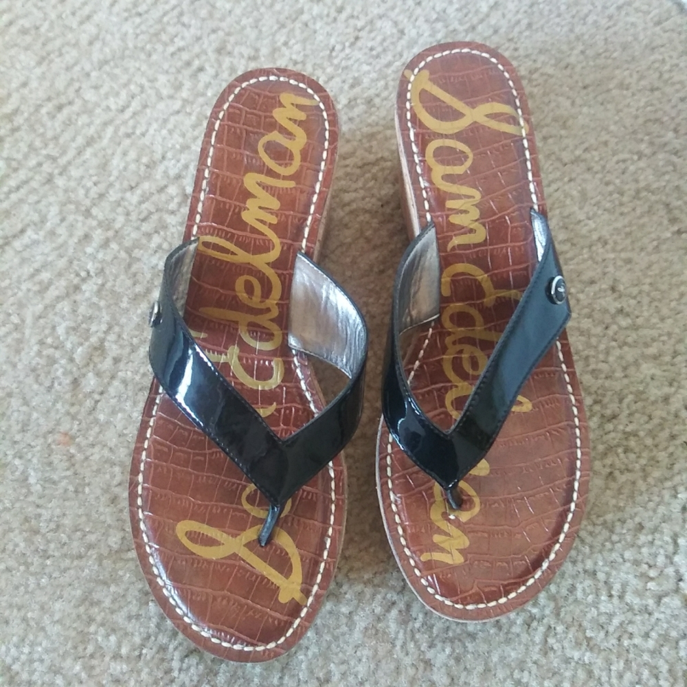 Sam Edelman Black  Platform Sandals Size 9